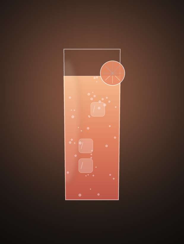 Feierabend Spritz — orangeroter Drink im Longdrinkglas mit Zitrusscheibe